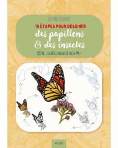 10 étapes pour dessiner des papillons et des insectes